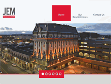 Tablet Screenshot of jemdevelopment.com